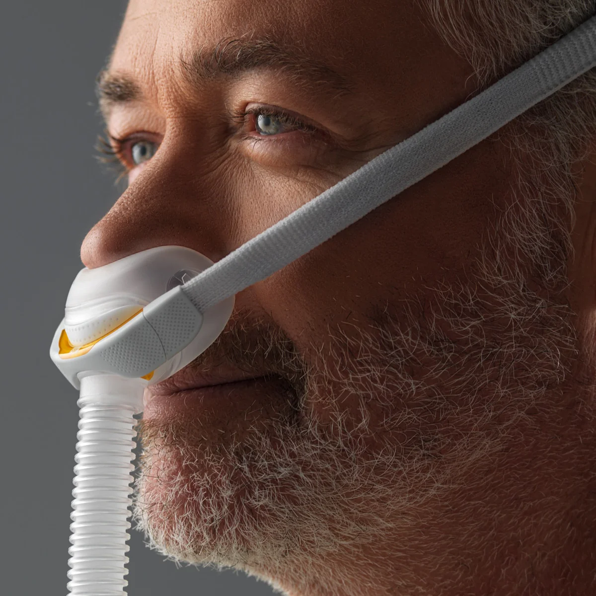 CPAP device with mask